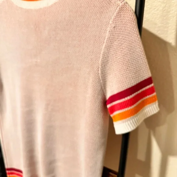 Trina Turk Orange and Pink Knit Top - Picture 5 of 10